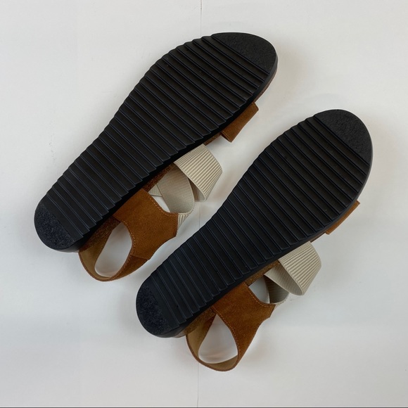 David Tate Sandals NIB Tan Brown & Cream Suede size 10.5M 10.5 10 1/2 NWT - Picture 6 of 11